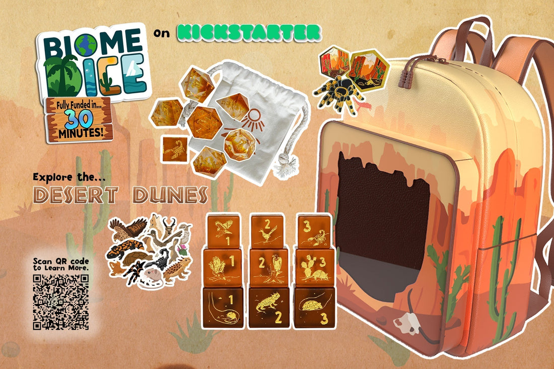 Biome Dice Kickstarter Print Campaign