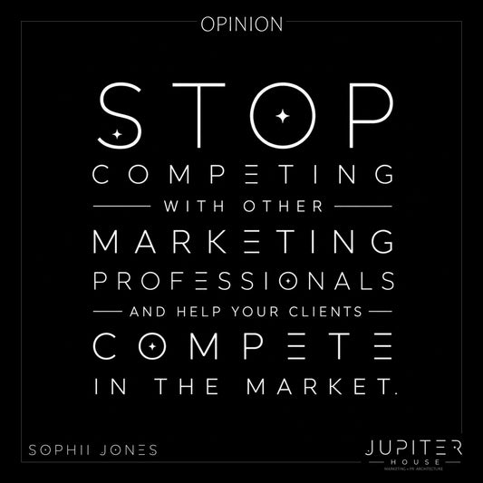 STOP competing with other Marketing Professionals and help your clients compete in the market.